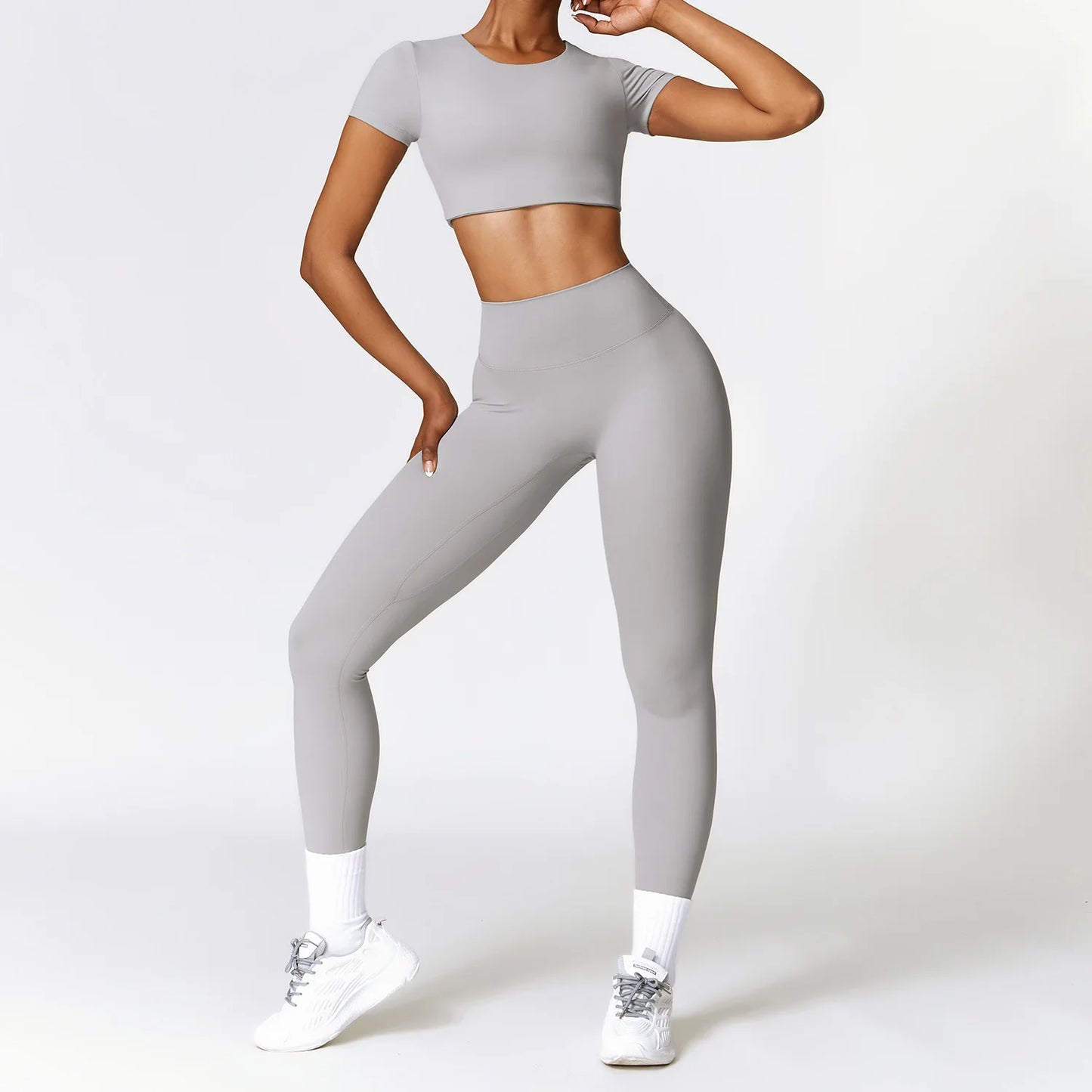 VirtueActive Wear | Short Sleeve & Legging Gym set